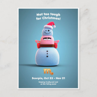 Weihnachts-Postkarte für Scorpio Postkarte