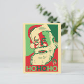 Weihnachts-Postkarte - HoHoHo Feiertagspostkarte (Stehend Vorderseite)