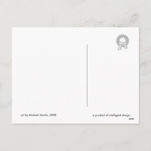 Weihnachts-Postkarte - HoHoHo Feiertagspostkarte (Rückseite)