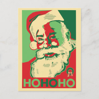 Weihnachts-Postkarte - HoHoHo Feiertagspostkarte