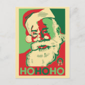 Weihnachts-Postkarte - HoHoHo Feiertagspostkarte (Vorderseite)