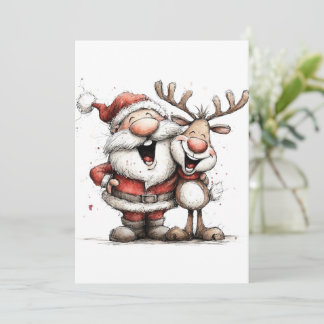Weihnachts-Postkarte, Holiday Mini-Kunstposter & G Feiertagskarte
