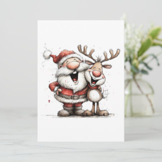 Weihnachts-Postkarte, Holiday Mini-Kunstposter & G Feiertagskarte