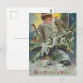 Weihnachts-Postkarte mit Weihnachten und Schnee Postkarte (Vorne/Hinten)