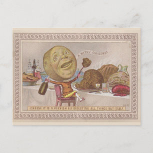 Weihnachts-Postkarte mürrischer Käse Postkarte