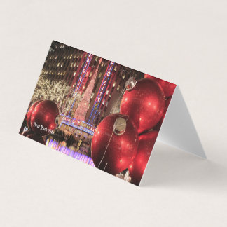 Weihnachts-Postkarte NYC - New York City Visitenkarten