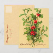 Weihnachts-Postkarten Feiertagspostkarte (Vorne/Hinten)