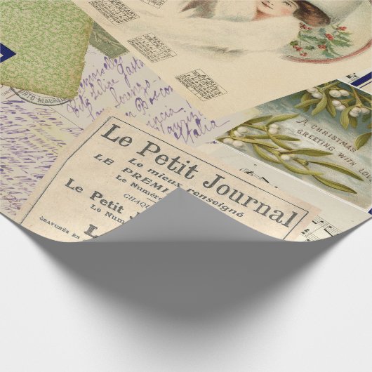 Weihnachts-Postkartenverpackungspapier Geschenkpapier (Ecke)