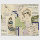 Weihnachts-Postkartenverpackungspapier Geschenkpapier (Flach)