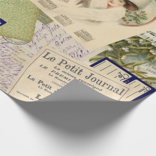 Weihnachts-Postkartenverpackungspapier Geschenkpapier (Ecke)