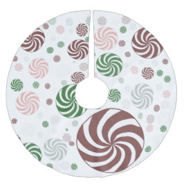 Weihnachts-Pretzel-Muster-Baumrock - gebürstet Polyester Weihnachtsbaumdecke