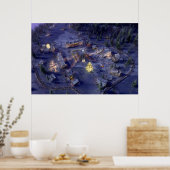 Weihnachts-Print in Mountain Village Poster (Küche)