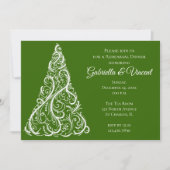 Weihnachts-Probe-Abendessen Einladung (Vorderseite)