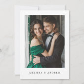 Weihnachts-Probe-Dinner Foto Einladung (Rückseite)