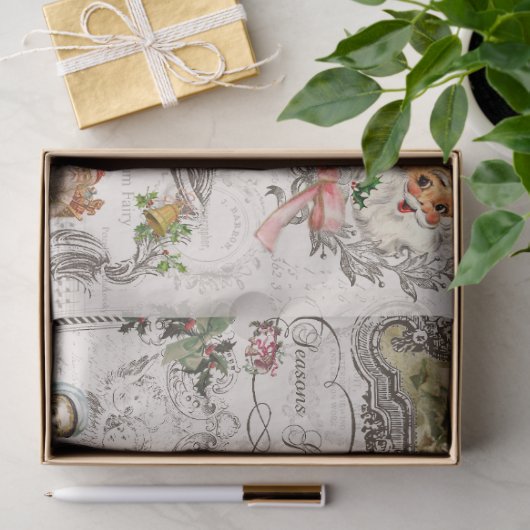 Weihnachts-Projektrahmen Vol. 1 Decoupage Seidenpapier (Geschenk)