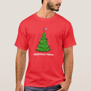 Weihnachts Proud Patriotic Weihnachten T - Shirt