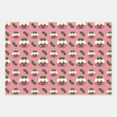 Weihnachts-Pudding 2 Geschenkpapier Set (Vorderseite)