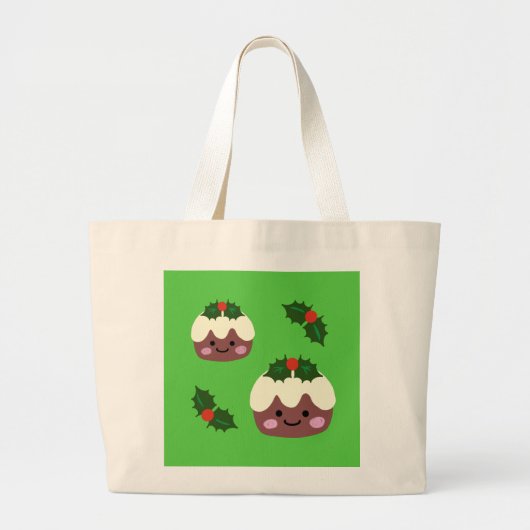 Weihnachts-Pudding 2 Jumbo Stoffbeutel (Vorne)
