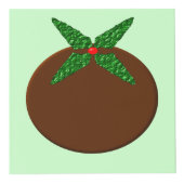 Weihnachts-Pudding Custom Foto Cube Würfel (Vorderseite)