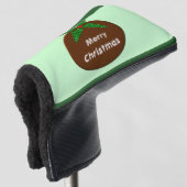 Weihnachts Pudding Custom Golf Putter Cover Golf Headcover (3/4 Vorderseite)