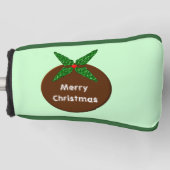Weihnachts Pudding Custom Golf Putter Cover Headcover (Vorderseite)