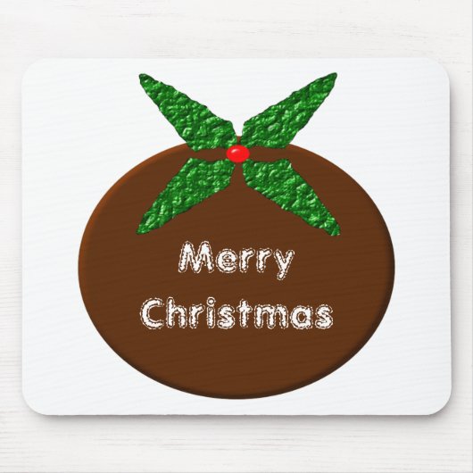 Weihnachts-Pudding Custom Mousepad (Vorne)