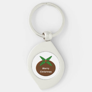 Weihnachts-Pudding Custom-Schlüsselanhänger Schlüsselanhänger