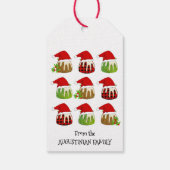 Weihnachts-Pudding Geschenkanhänger (Rückseite)