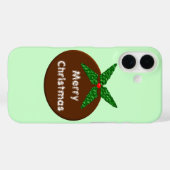 Weihnachts-Pudding individualisierbare iPhone Case (Rückseite (Horizontal))