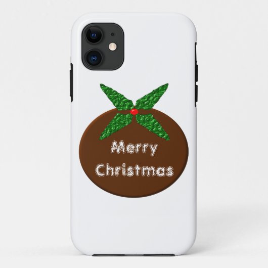Weihnachts-Pudding individualisierbares iPhone 5 F Case-Mate iPhone Hülle (Rückseite)