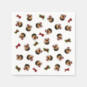 Weihnachts-Pudding Paper Napkin Serviette (Vorderseite)