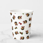 Weihnachts-Pudding-Papier-Cup Pappbecher (Vorderseite)