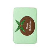 Weihnachts-Pudding Personalisiert Bath Mat Badematte (Vorderseite Vertikal)