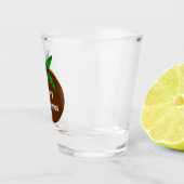Weihnachts-Pudding Personalisiert Schnapsglas (Rechts)