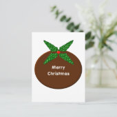 Weihnachts-Pudding-Postkarte Feiertagspostkarte (Stehend Vorderseite)