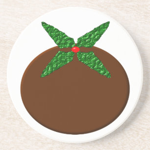 Weihnachts-Pudding Sandstone-Untersetzer Sandstein Untersetzer