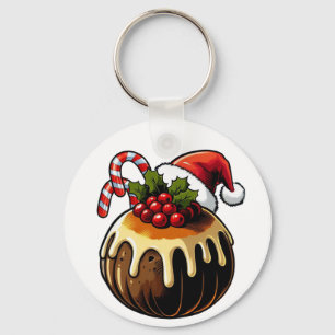 Weihnachts-Pudding-Schlüsselanhänger Schlüsselanhänger
