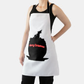 Weihnachts-Pudding-Silhouette Schürze (InSitu)