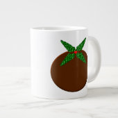 Weihnachts-Pudding-Tasse Jumbo-Tasse (Vorderseite Rechts)
