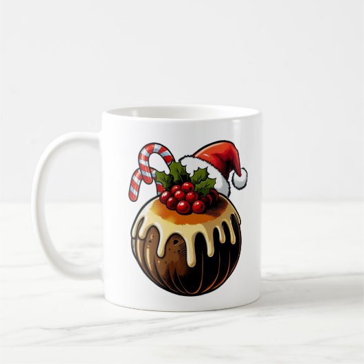 Weihnachts-Pudding-Tasse Kaffeetasse (Links)
