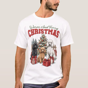 Weihnachts-Pudel-Familienfeiertag T-Shirt