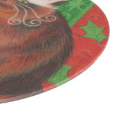 Weihnachts-Puff Schneidebrett (Ecke)