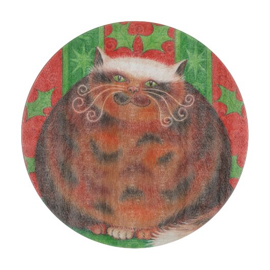 Weihnachts-Puff Schneidebrett (Vorderseite)