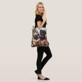 Weihnachts-Pug-Tragetasche Tasche (Am Model)