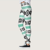 Weihnachts-Pullover-Muster Leggings (Links)