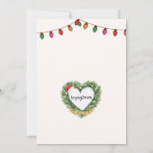 Weihnachts-Pullover-Party, bunt Einladung (Rückseite)