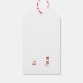 Weihnachts-Pullover rot-weiß gestrickt Geschenkanhänger (Rückseite)