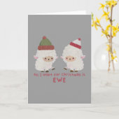 Weihnachts-Pun: Alles, was ich zu Weihnachten Woll Karte (Gelbe Blume)