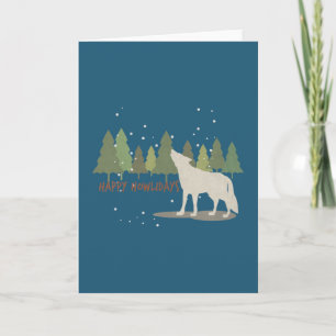 Weihnachts-Pun: Happy Howlidays Karte