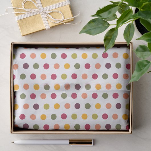 Weihnachts-Punktmuster - Seidenpapier (Geschenk)